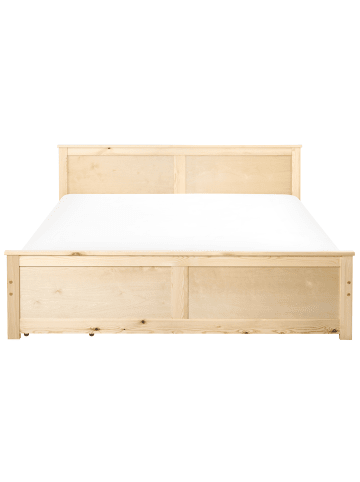 Beliani Doppelbett DAUPHIN in Braun - (W) 169 x (H) 82 x (L) 206 cm