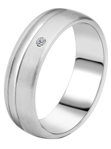 Adeliás Damen Ring aus Edelstahl mit Strass Steinchen in silber