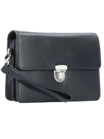 Esquire Oxford Handgelenktasche Leder 24 cm schwarz