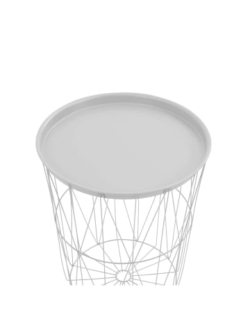 greemotion Beistelltisch mit abnhembarem Tablett - vielseitig & dekorativ in Weiß