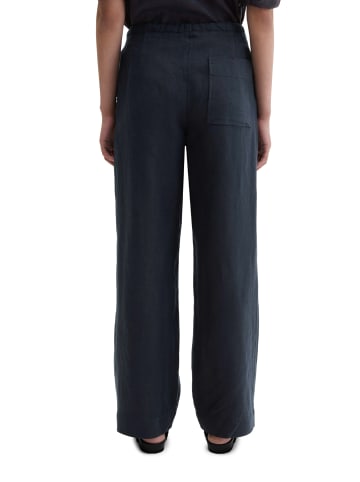 Marc O'Polo Leinenhose straight in Deep Night Blue