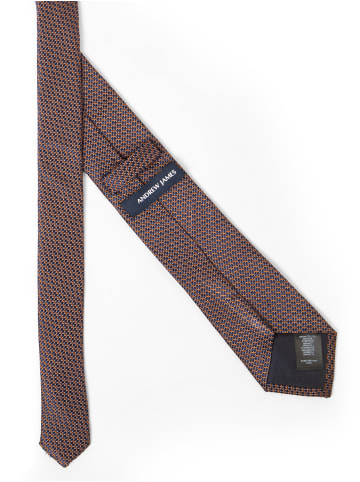 Andrew James Krawatte in marine braun - 0003
