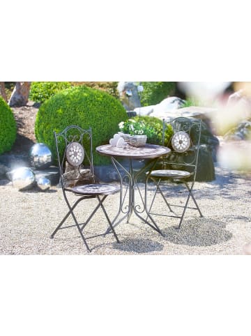 kobolo 3tlg. Set Garten-Sitz-Set GRAYMOSAICDUO in Grau