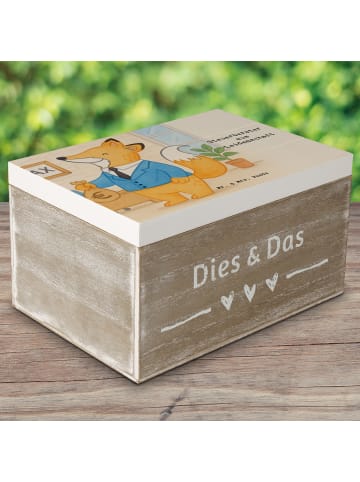 Mr. & Mrs. Panda Holzkiste Steuerberater Leidenschaft Design mit... in Weiß