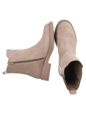 Ital-Design Stiefelette in Hellbraun