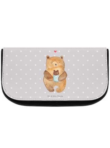 Mr. & Mrs. Panda Make-Up Tasche Bär Baby ohne Spruch in Grau Pastell