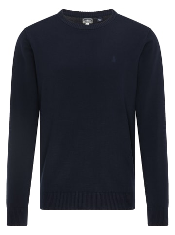 DreiMaster Herren Rundhalspullover in Marine