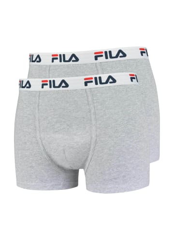 Fila Boxershort 2er Pack in hellgrau