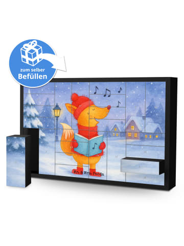 Mr. & Mrs. Panda Adventskalender Fuchs Sänger Design ohne Spruch in Weiß