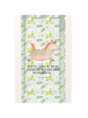 Mr. & Mrs. Panda Laterne Pferd Springen mit Spruch in Transparent