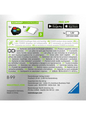 Ravensburger Konstruktionsspiel GraviTrax POWER Element Controller 8-99 Jahre in bunt