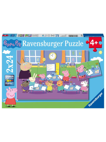 Ravensburger Peppa in der Schule Puzzle 2 x 24 Teile