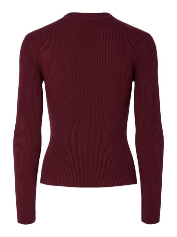 Pieces Strickpullover in Tawny Port1