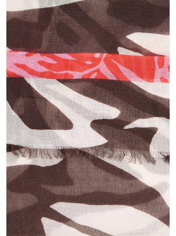 Camel Active Schal mit Allover Print in Braun