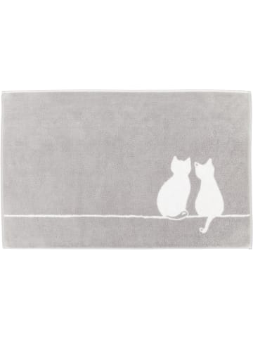 Cawö Cawö Badematten CUTE CATS You & Me 6263 platin/weiß - 76 in platin/weiß - 76
