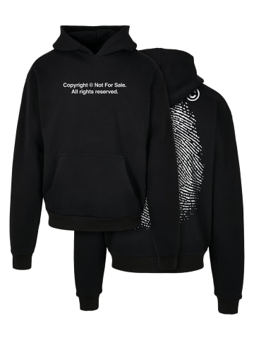 Mister Tee Mister Tee Herren Fingerprint Ultraheavy Oversize Hoodie in black