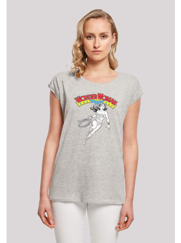 F4NT4STIC T-Shirt DC Comics Wonder Woman Lasso in grau meliert