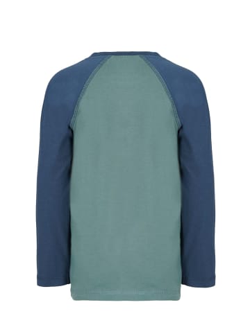 Band of Rascals Longsleeve " Raglan " in sage-blue