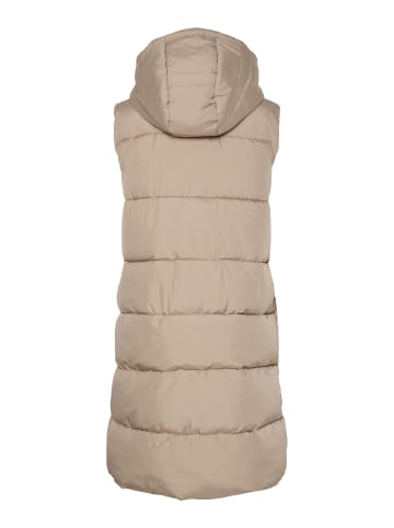 Pieces Steppweste in Silver Mink