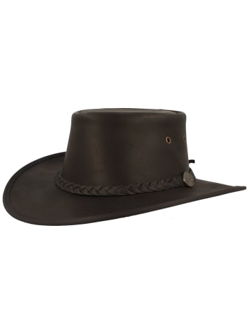 Scippis Lederhut in schwarz