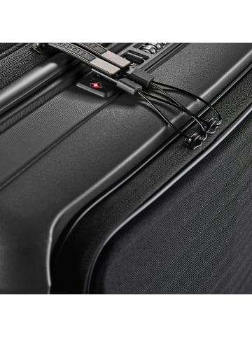 Redolz Essentials 17 2.0 4 Rollen Kabinentrolley 55 cm Laptopfach mit Dehnfalte in black