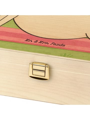 Mr. & Mrs. Panda Teebox Einhorn Yoga Design mit Spruch in Weiß