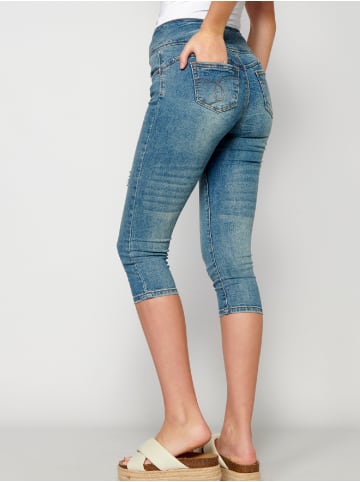 KOROSHI PIRATE JEANS HOSE in blau