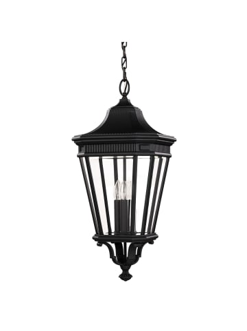 Licht-Erlebnisse Außen Pendelleuchte (B)30.5 x (L)30.5 x (T)69.7 cm in Schwarz