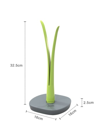 Intirilife Küchenrollenständer in Blatt-Optik in Grün