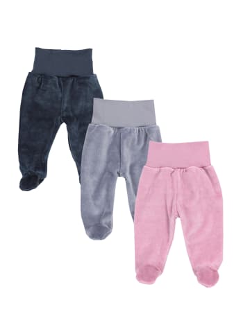 TupTam 3er- Set Hosen in rosa/grau