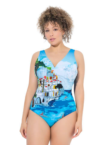 Ulla Popken Badeanzug in azurblau