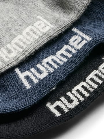 Hummel 3Er-Pack Socken Sora 3-Pack Sock in BLACK/GREY MELANGE/BLUE NIGHTS