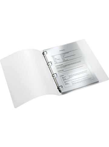 Leitz Ringbuch Wow A4 PP 4 Ringe 25mm weiß