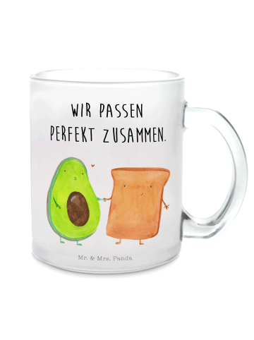 Mr. & Mrs. Panda Teetasse Avocado Toast mit Spruch in Transparent