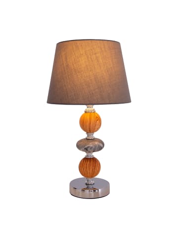 näve Tischleuchte "ARAGA" in grau - (L)20 cm x (B)20 cm x (H)36 cm