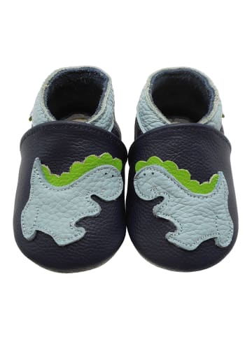 Yalion Baby Krabbelschuhe aus Leder, weiche Lauflernschuhe mit rutschfester Sohle