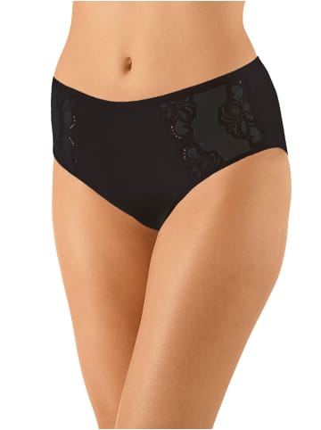 Nina von C. 6er Pack Damen Hüftslip in schwarz-champagner