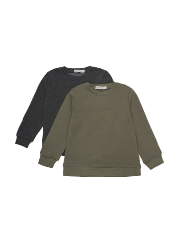 Minymo Rundhalspullover MISweatshirt in Grau