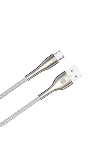 FOREVER Forever Ladekabel USB-A auf USB-C Sleek 1 m 15W 3A Weiß in Transparent