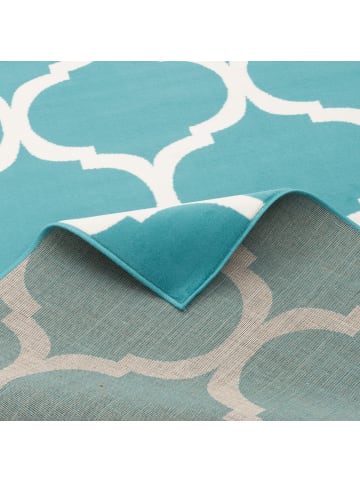 Pergamon Soft-Touch Velours Designer Canvas Marokko Design in Mint