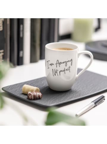 Villeroy & Boch 6er Set Becher 'Amazing. Not Perfect.' Statement 290 ml in weiß