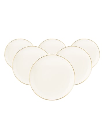 Seltmann Weiden 6er Set Brotteller Savona Goldlinie ø 17,7 cm creme in creme