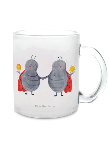 Mr. & Mrs. Panda Teetasse Sternzeichen Zwilling ohne Spruch in Transparent