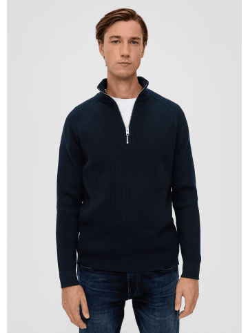 S. Oliver Strickpullover langarm in Blau