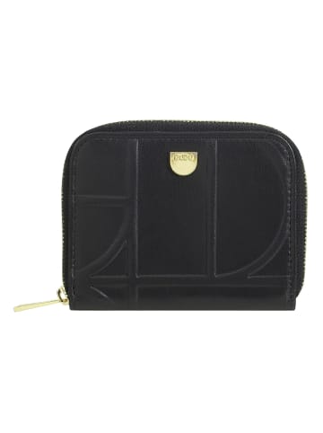 DuDu Up Geldbörse Leder 10 cm in black-nude