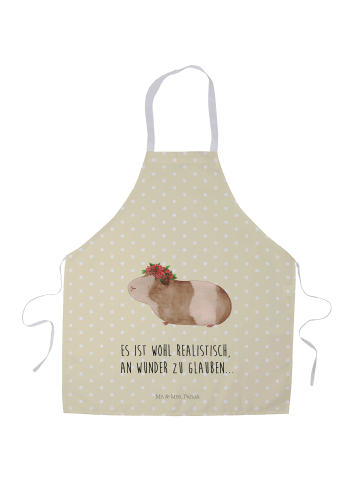 Mr. & Mrs. Panda Schürze Meerschweinchen Weisheit mit Spruch in Gelb Pastell