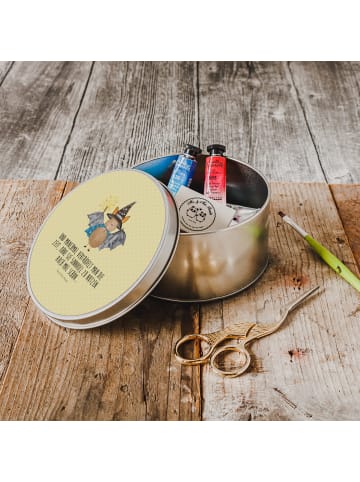 Mr. & Mrs. Panda zuckerdose Fledermaus Zauberer mit Spruch in Gelb Pastell