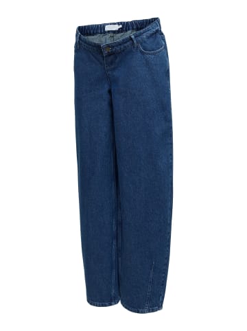 mama licious Umstandsjeans mit weitem Bein in Medium Blue Denim 1