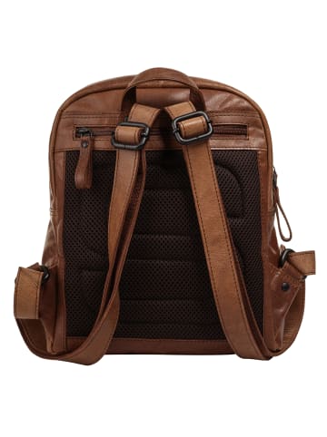 SPIKES & SPARROW Rucksack BACKPACK echt Leder in cognac