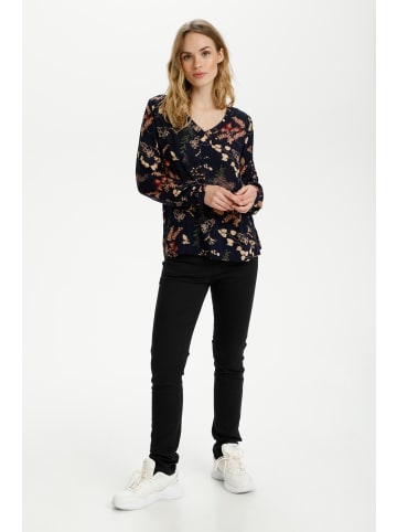 Kaffe Langarm-Bluse KAhelen Regular fit in Midnight Marine